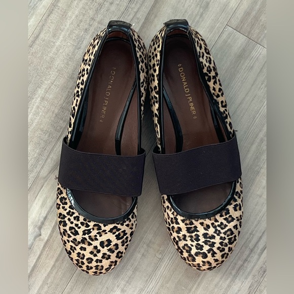 donald j pliner leopard wedge shoes in 8.5 - Picture 4 of 4